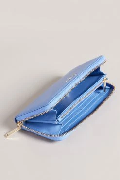 Ted Baker Mid Blue Garcey Large Zip Around Purse -tedbaker Shop Online unnamed file 4295
