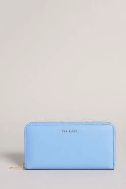 Ted Baker Mid Blue Garcey Large Zip Around Purse -tedbaker Shop Online unnamed file 4297