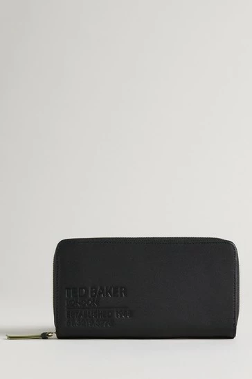Ted Baker Darciea Black Branded Webbing Large Zip Around Purse 7 Ted Baker Darciea Black Branded Webbing Large Zip Around Purse - Image 5