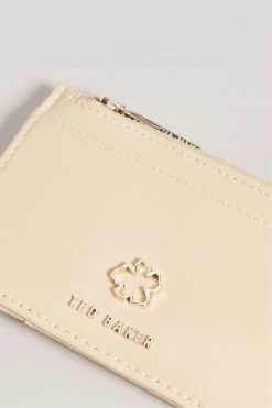 Ted Baker Natural Jorjio Flower Eyelet Zip Card Holder -tedbaker Shop Online unnamed file 4362