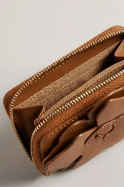 Ted Baker Floreli Brown Flower Laser Cut Zip Purse -tedbaker Shop Online unnamed file 4371