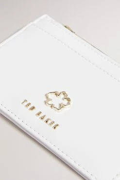 Ted Baker Ivory Cream Jorjio Flower Eyelet Zip Card Holder -tedbaker Shop Online unnamed file 4395