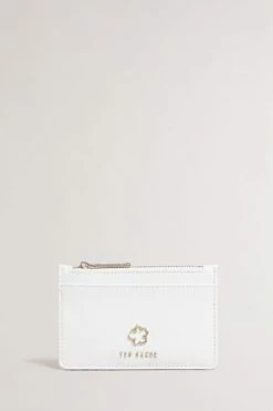 Ted Baker Ivory Cream Jorjio Flower Eyelet Zip Card Holder -tedbaker Shop Online unnamed file 4396