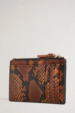 Ted Baker Darcens Brown Branded Webbing Snake Detail Zip Coin Purse -tedbaker Shop Online unnamed file 4402