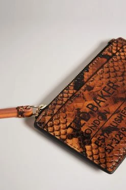 Ted Baker Darcens Brown Branded Webbing Snake Detail Zip Coin Purse -tedbaker Shop Online unnamed file 4403