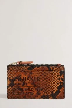 Ted Baker Darcens Brown Branded Webbing Snake Detail Zip Coin Purse -tedbaker Shop Online unnamed file 4405