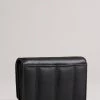 Ted Baker Black Leather Puffer Small Matinee Purse