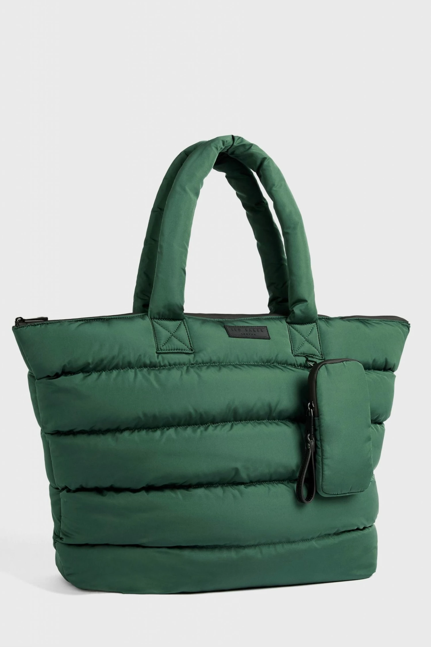Ted Baker Quinsin Green Oversized Puffer Nylon Tote 3 Ted Baker Quinsin Green Oversized Puffer Nylon Tote