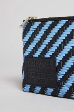 Ted Baker Woveta Blue Woven Leather Small Pouch -tedbaker Shop Online unnamed file 4413