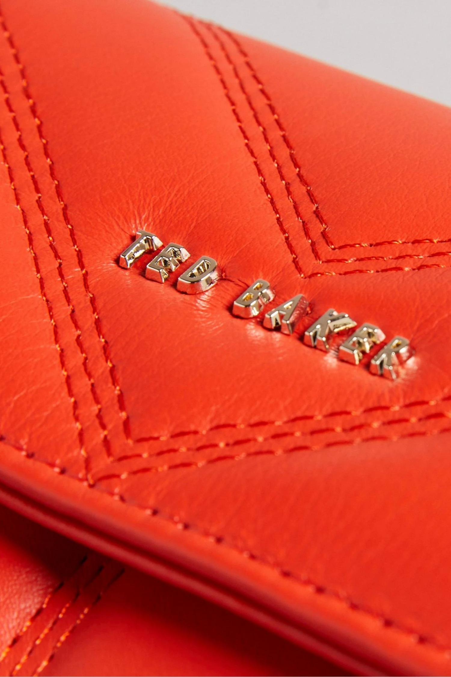 Ted Baker Red Leather Puffer Small Matinee Purse 5 Ted Baker Red Leather Puffer Small Matinee Purse - Image 3