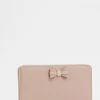 Ted Baker Pink Aubriee Bow Zip Around Matinee Purse