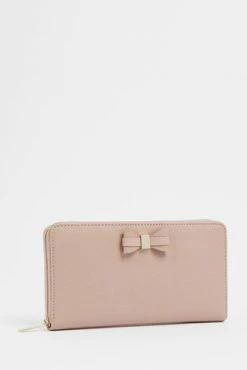 Ted Baker Pink Aubriee Bow Zip Around Matinee Purse -tedbaker Shop Online unnamed file 4434