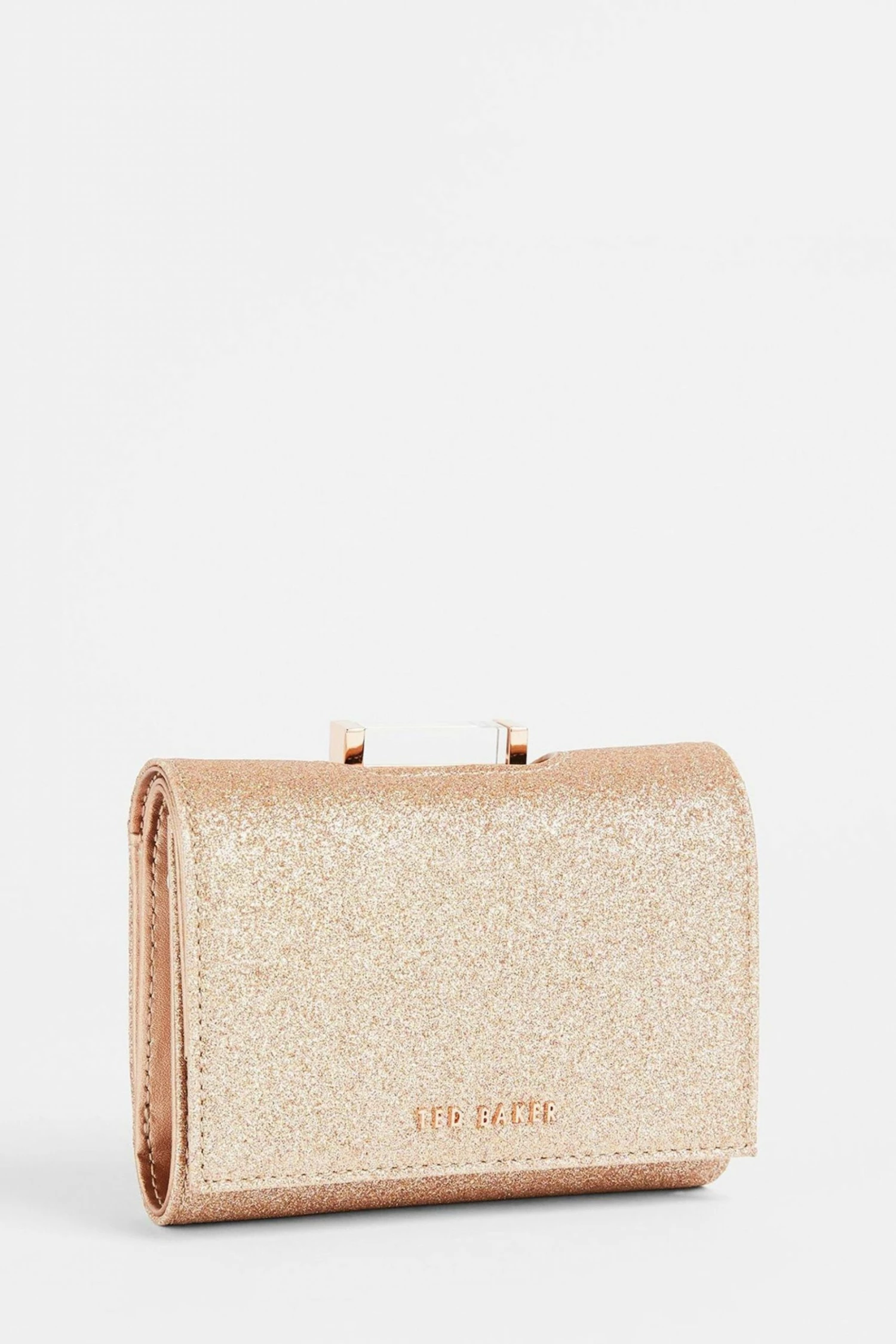 Ted Baker Gold Plated Glara Small Glitter Bobble Purse 3 Ted Baker Gold Plated Glara Small Glitter Bobble Purse