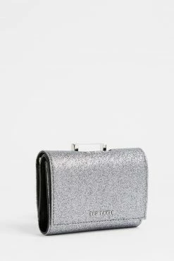 Featured Products 1 Ted Baker Small Silver Glara Glitter Bobble Purse