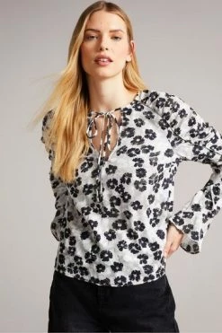 Ted Baker Taurius Mid Grey Ruched Detail Top With Keyhole -tedbaker Shop Online unnamed file 4534