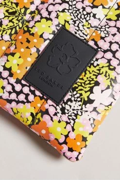 Ted Baker Jazelle Jet-Black New World Vertical Quilted Oversized Clutch -tedbaker Shop Online unnamed file 454