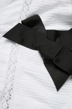 Ted Baker Pietri White Lace Insert Peplum Top With Grosgrain Straps -tedbaker Shop Online unnamed file 4545