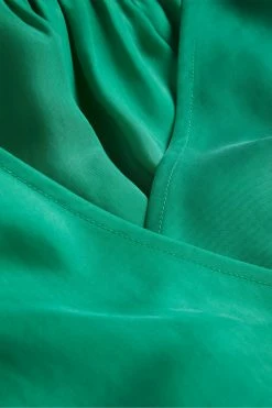 Ted Baker Green Tavia Mid Smock Shoulder Wrap Top -tedbaker Shop Online unnamed file 4551