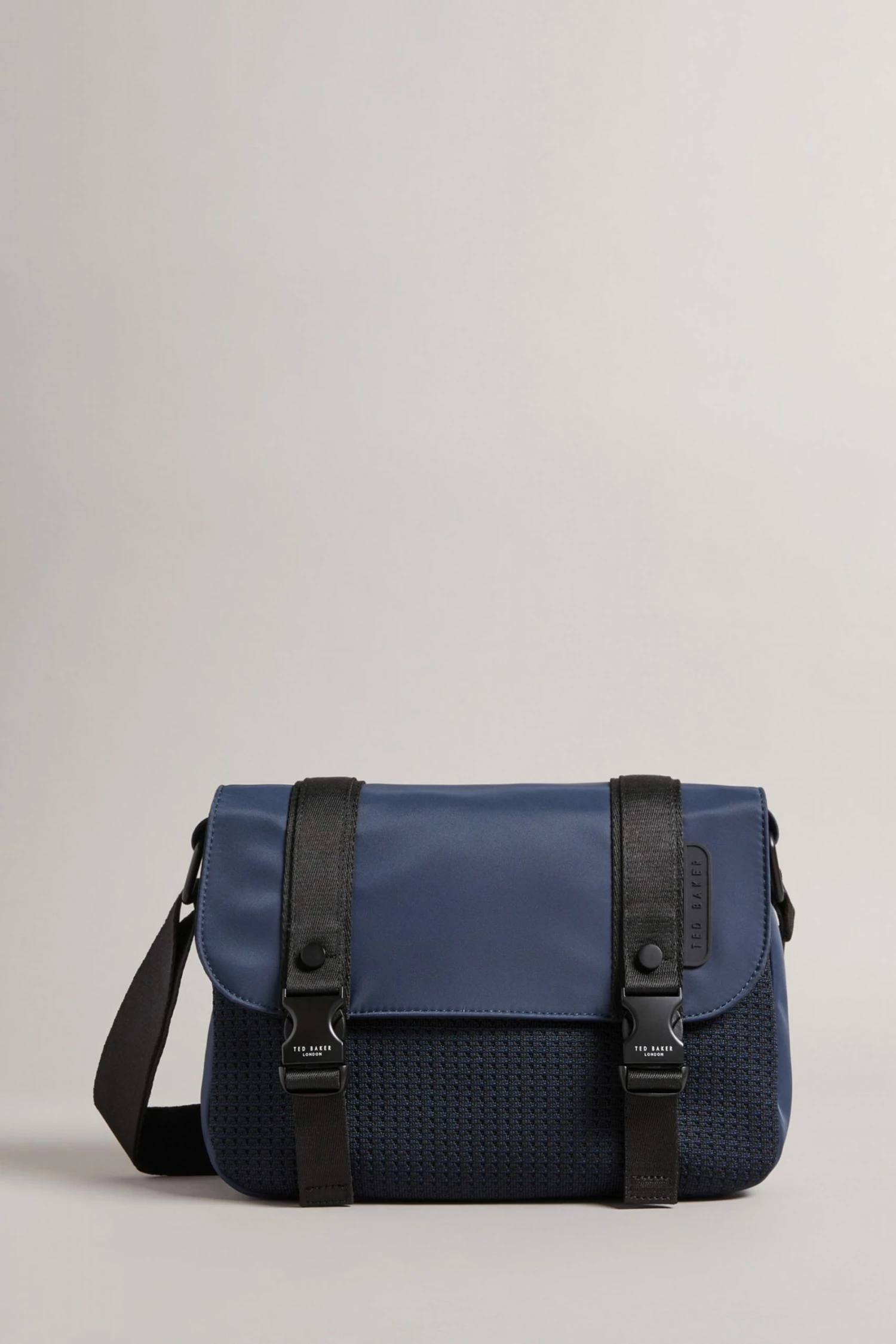Ted Baker Mens Blue Commbo Knit Nylon Satchel 3 Ted Baker Mens Blue Commbo Knit Nylon Satchel