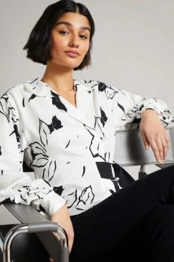 Ted Baker Eddith White Integral Wrap Detail Top With Belt 13 Ted Baker Eddith White Integral Wrap Detail Top With Belt -tedbaker Shop Online unnamed file 4616