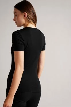 Ted Baker Gerbela Black Square Neck Short Sleeve Top 9 Ted Baker Gerbela Black Square Neck Short Sleeve Top -tedbaker Shop Online unnamed file 4635