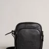 Ted Baker Philton Black Recycled Pu Flight Bag