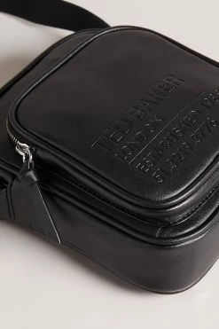 Ted Baker Philton Black Recycled Pu Flight Bag -tedbaker Shop Online unnamed file 467