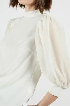 Ted Baker Cream Micaeli Organza Volume Sleeve Top 11 Ted Baker Cream Micaeli Organza Volume Sleeve Top -tedbaker Shop Online unnamed file 4678