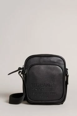 Ted Baker Philton Black Recycled Pu Flight Bag -tedbaker Shop Online unnamed file 469