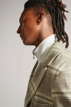 Ted Baker Natural Ogle Relaxed Fit Check Coat -tedbaker Shop Online unnamed file 4703