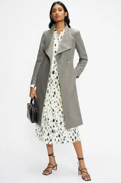 Ted Baker Rose Mid Length Wool Wrap Coat
