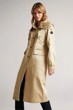 Ted Baker Jjojo Light Brown Cotton Twill Mac With Detachable Lining 7 Ted Baker Jjojo Light Brown Cotton Twill Mac With Detachable Lining -tedbaker Shop Online unnamed file 4752