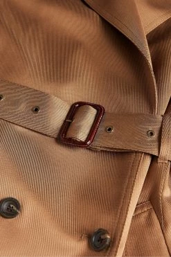 Ted Baker Fabri Brown Flood Length Fluid Drapey Trench Coat -tedbaker Shop Online unnamed file 4763