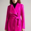 Ted Baker Pink Rosess Short Wool Wrap Coat