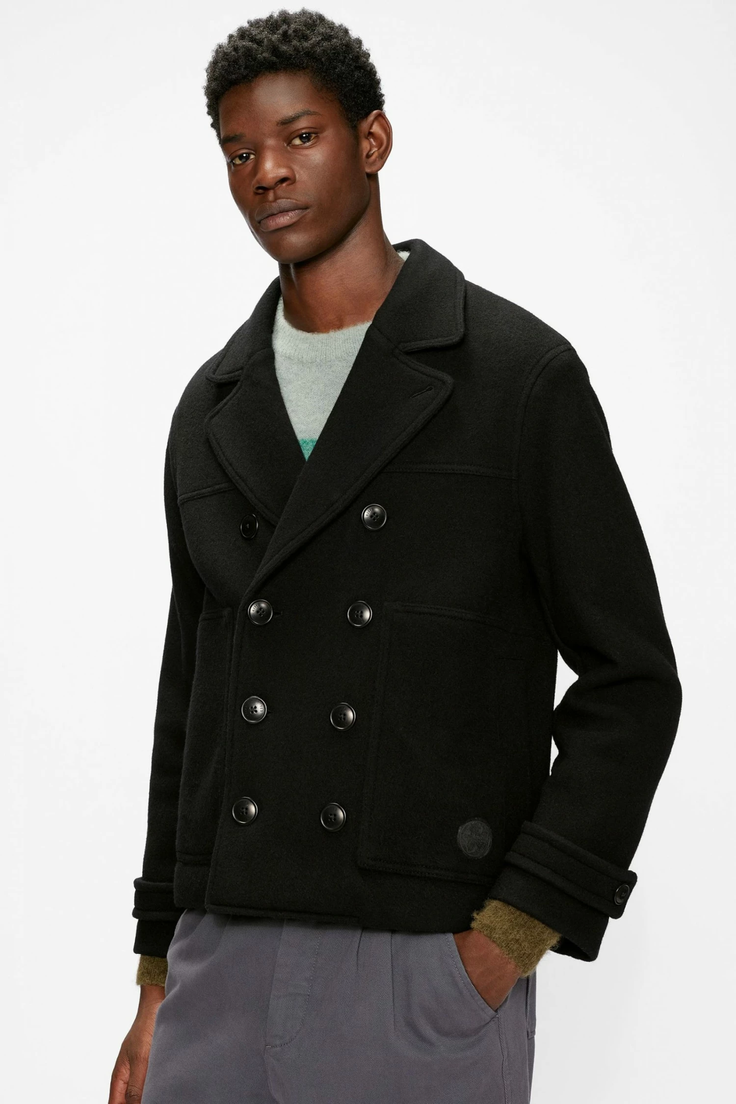 Ted Baker Black Atllas Peacoat 3 Ted Baker Black Atllas Peacoat