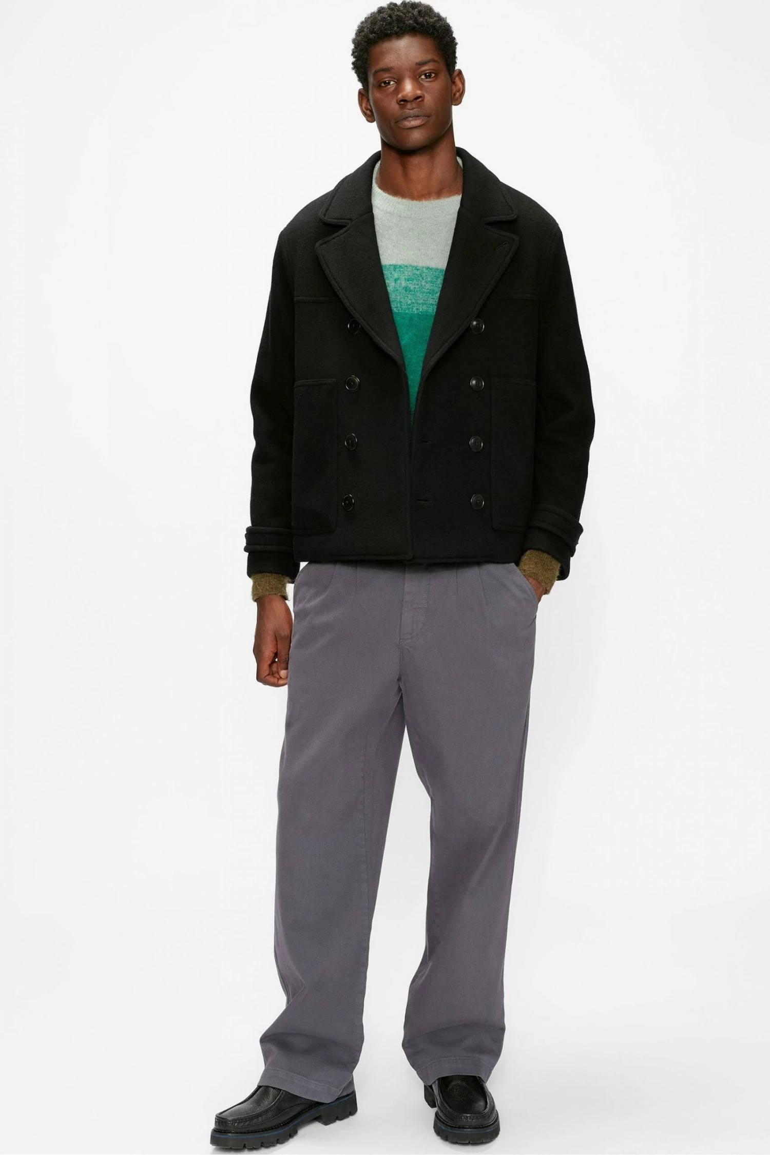 Ted Baker Black Atllas Peacoat 4 Ted Baker Black Atllas Peacoat - Image 2