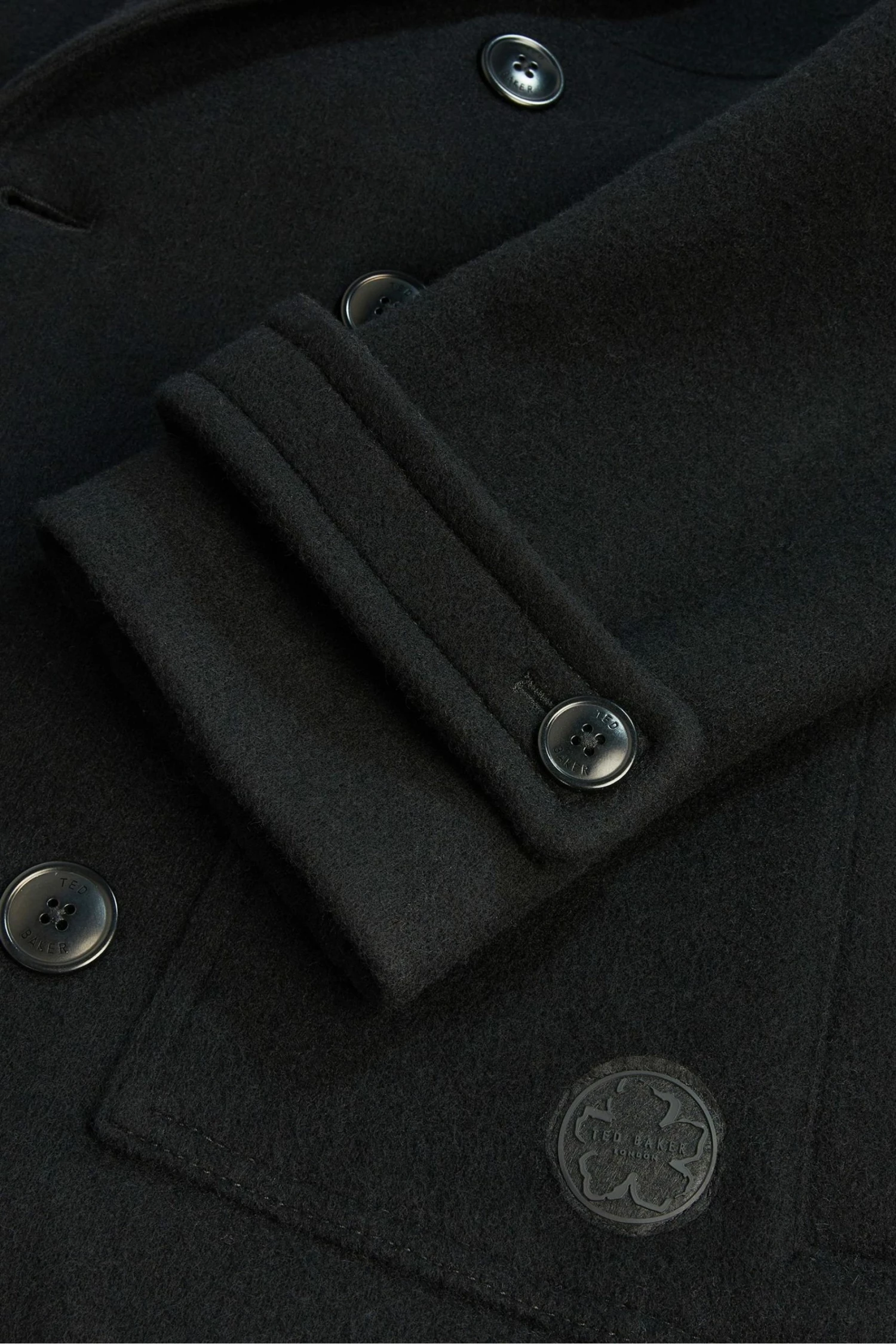 Ted Baker Black Atllas Peacoat 7 Ted Baker Black Atllas Peacoat - Image 5