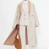 Ted Baker Anahh White Flood Length Double Faced Wool Coat