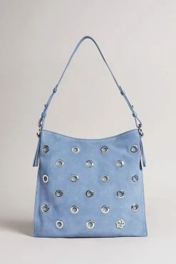 Featured Products 11 Ted Baker Sky-Blue Mayaah Eyelet Detail Hobo Bag
