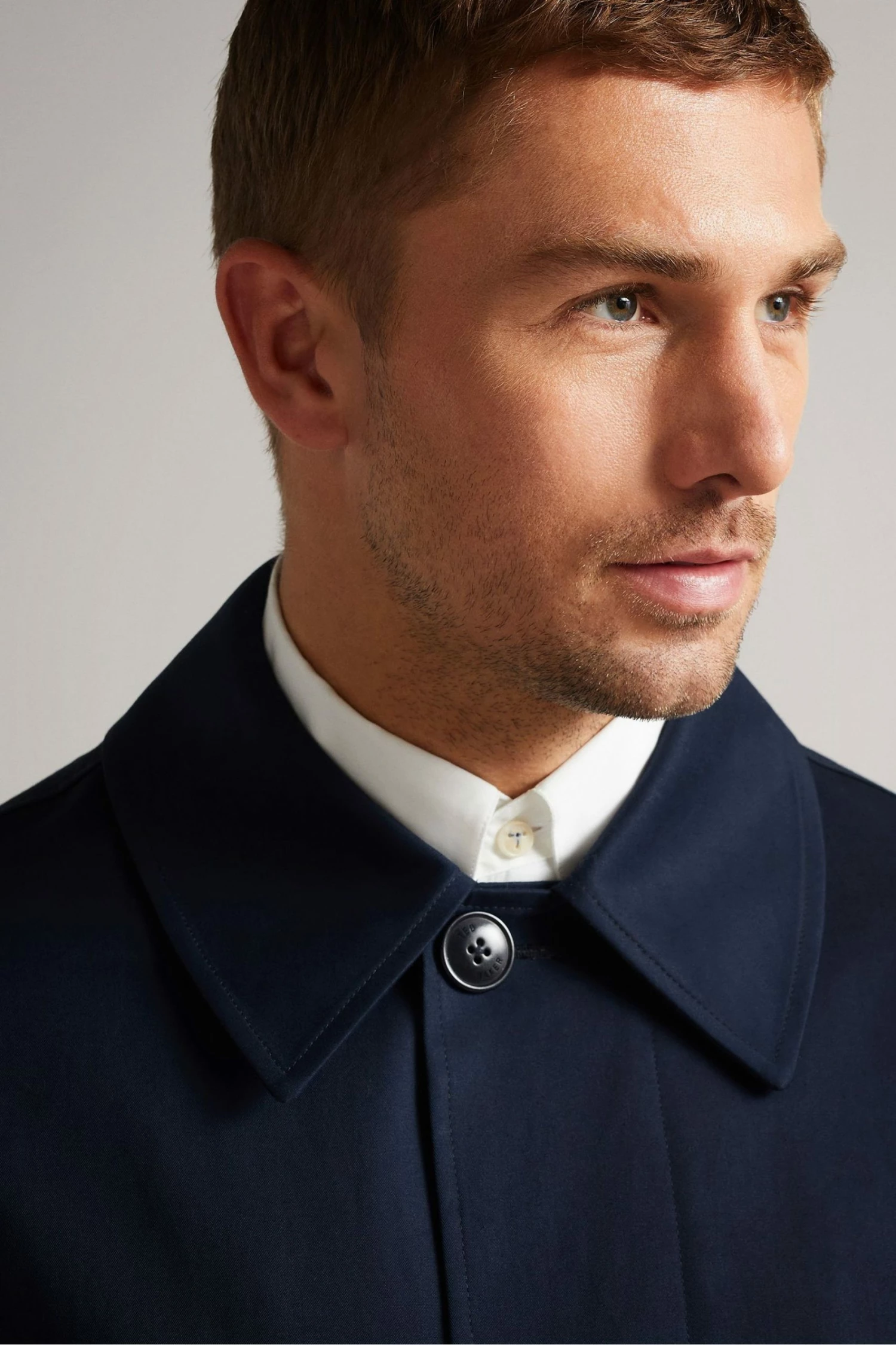 Ted Baker Dk-Navy Kames Bonded Mac 6 Ted Baker Dk-Navy Kames Bonded Mac - Image 4