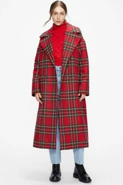 Ted Baker Jessel Red Tartan Coat