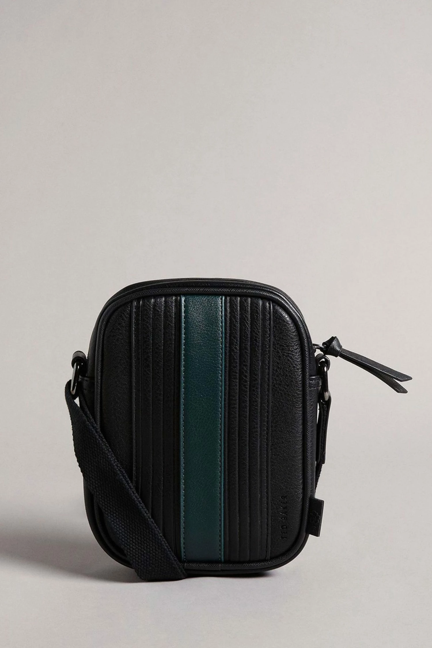 Ted Baker Black Evver Striped Pu Flight Bag 3 Ted Baker Black Evver Striped Pu Flight Bag