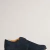 Ted Baker Mens Blue Lawton Suede Lace Up Shoe