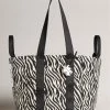 Ted Baker Cayzeba White Zebra Detail Large Nylon Tote Bag