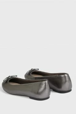 Ted Baker Noraih Grey Metallic Leather Bow Ballerina Shoes 10 Ted Baker Noraih Grey Metallic Leather Bow Ballerina Shoes -tedbaker Shop Online unnamed file 4963
