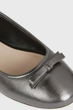 Ted Baker Noraih Grey Metallic Leather Bow Ballerina Shoes 11 Ted Baker Noraih Grey Metallic Leather Bow Ballerina Shoes -tedbaker Shop Online unnamed file 4964