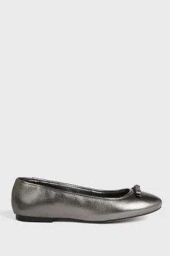 Ted Baker Noraih Grey Metallic Leather Bow Ballerina Shoes 13 Ted Baker Noraih Grey Metallic Leather Bow Ballerina Shoes -tedbaker Shop Online unnamed file 4966