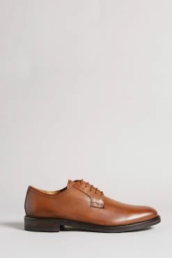 Ted Baker Regie Tan Brown Leather Lace Up Derby Shoes