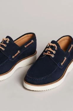 Ted Baker Darrol Navy Blue Suede Boat Shoes -tedbaker Shop Online unnamed file 4992