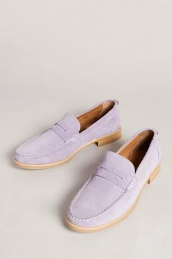 Ted Baker Alfey Lilac Suede Moccasin Shoes -tedbaker Shop Online unnamed file 5018